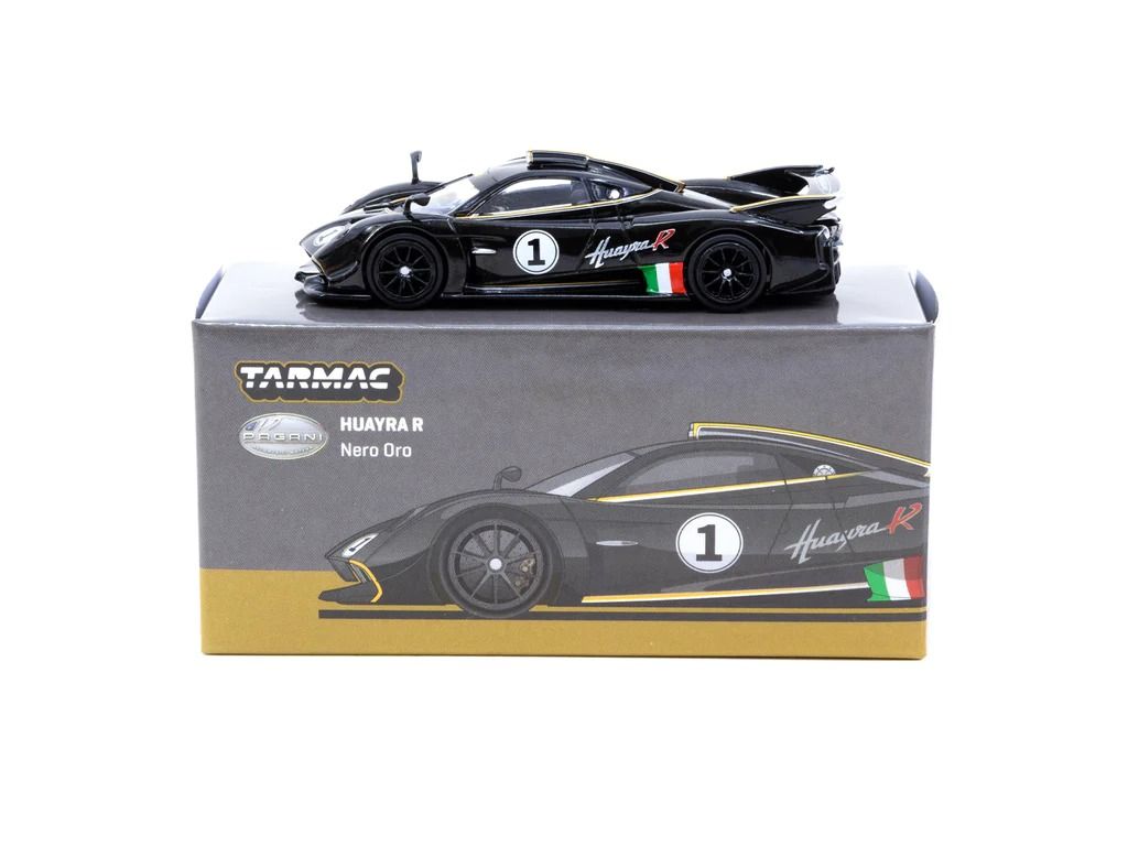  Mô hình xe Pagani Huayra R Nero Oro tỉ lệ 1:64 Tarmac works 