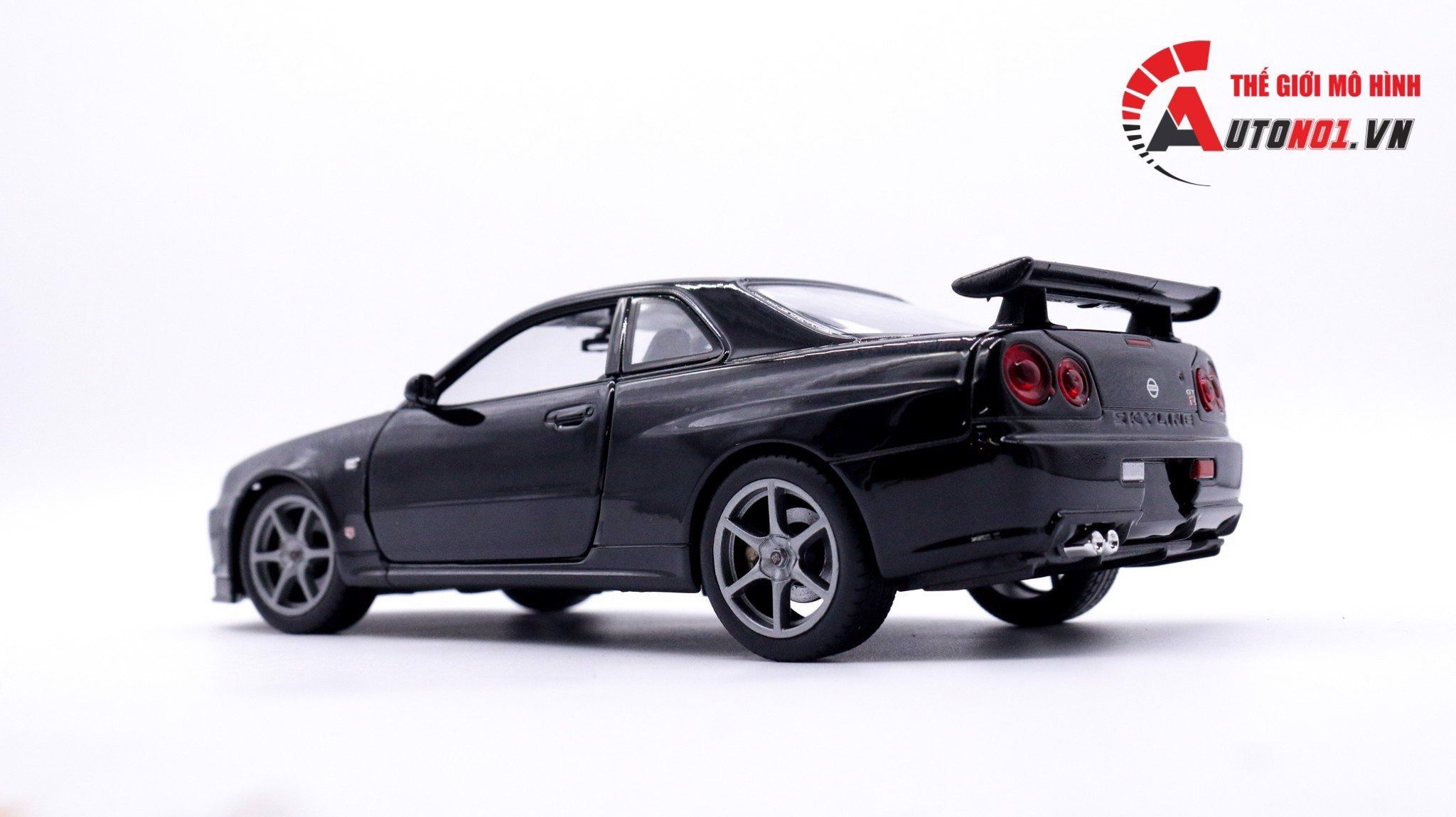  Mô hình xe Nissan Skyline Gt-R R34 1:24 Welly OT132 