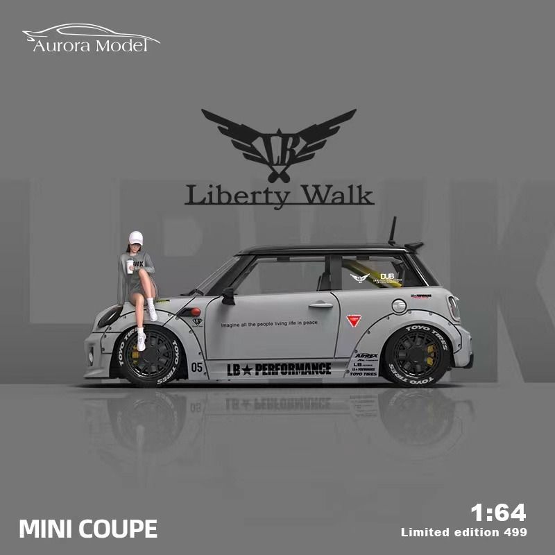  Mô hình xe Mini Coupe Liberty Walk LB Performance tỉ lệ 1:64 Aurora Model 