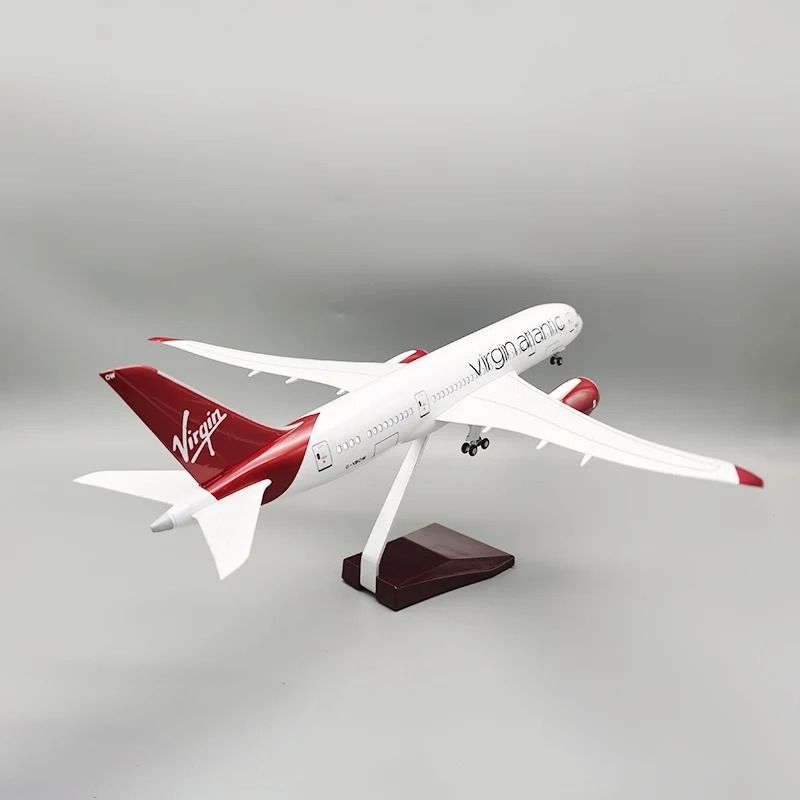  Mô hình máy bay Anh Quốc Atlantic Virgin Boeing B787 47cm có đèn led tự động theo tiếng vỗ tay hoặc chạm MB47046 