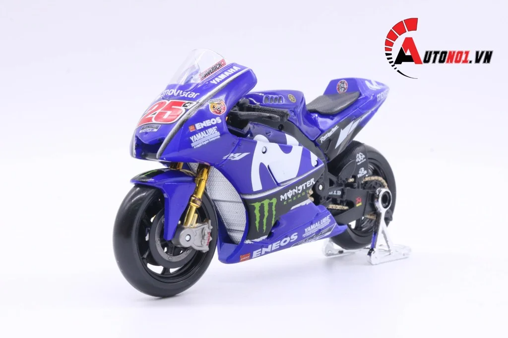  Mô hình xe mô tô GP Yamaha factory racing 2018 1:18 Maisto 5817A 