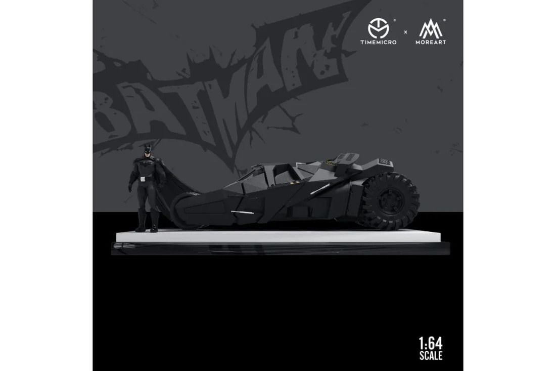  Mô hình xe Bat mobile Tumbler có figure bat man tỉ lệ 1:64 Modern Art More art MO642031 
