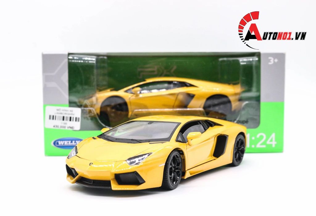 MÔ HÌNH XE LAMBORGHINI AVENTADOR LP700-4 1:24 WELLY 4650