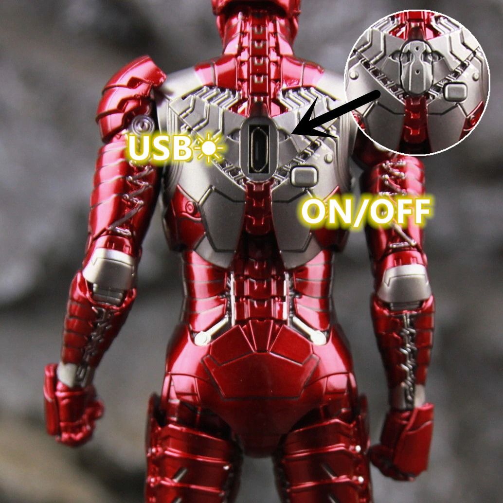 Mô hình nhân vật Marvel Iron man người sắt MK5 Mark V SHF tỉ lệ 110 1   Cửa Hàng Mô Hình Autono1vn