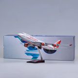  Mô hình máy bay Air India Boeing B747 47cm có đèn led tự động theo tiếng vỗ tay hoặc chạm MB47051 