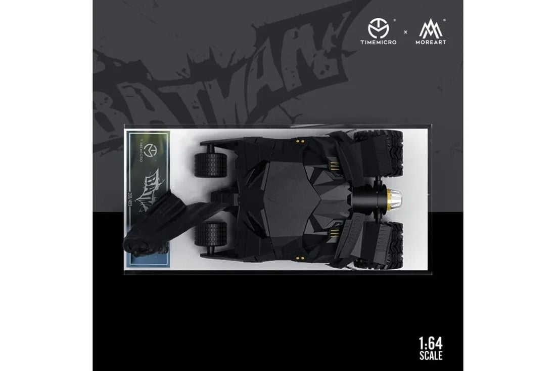  Mô hình xe Bat mobile Tumbler có figure bat man tỉ lệ 1:64 Modern Art More art MO642031 