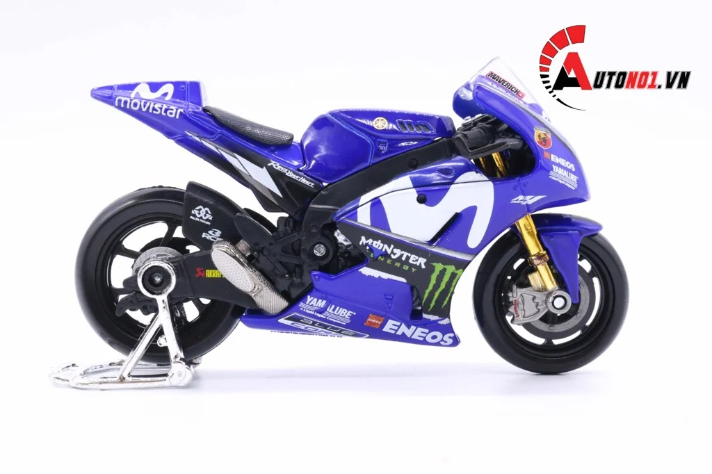  Mô hình xe mô tô GP Yamaha factory racing 2018 1:18 Maisto 5817A 