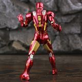  Mô hình nhân vật Marvel Iron man người sắt có đèn MK7 Mark VII Avengers SHF tỉ lệ 1:10 18CM ZD Toys FG263 