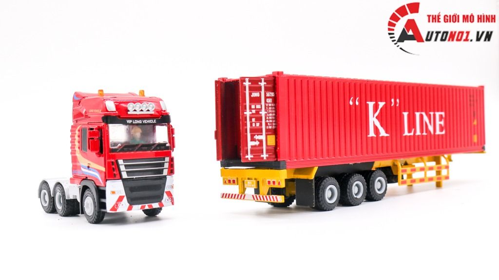 MÔ HÌNH XE CONTAINER CHỞ HÀNG 1:50 JINGBANG 7877A