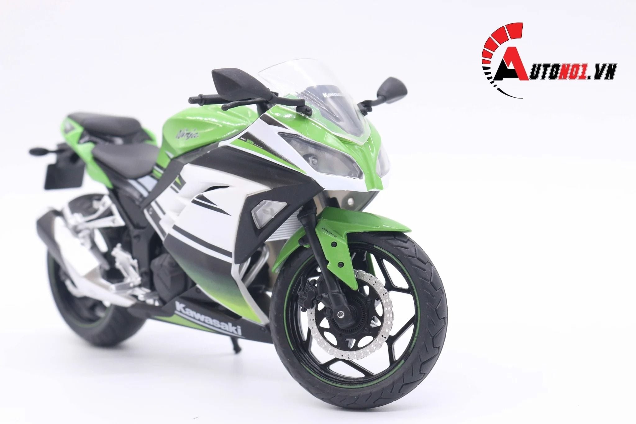  Mô hình xe mô tô Kawasaki Ninja 250 tỉ lệ 1:12 Automax 5796 