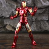  Mô hình nhân vật Marvel Iron man người sắt có đèn MK7 Mark VII Avengers SHF tỉ lệ 1:10 18CM ZD Toys FG263 