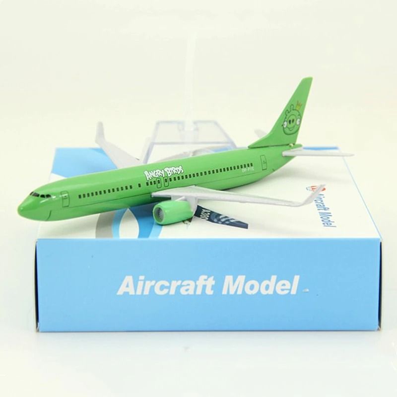  Mô hình máy bay Angry Bird Airlines Green Boeing B737-800 16cm MB16150 