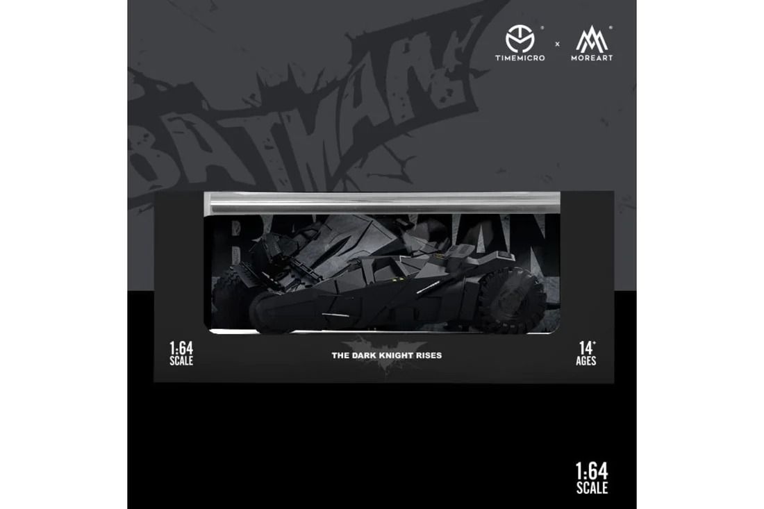  Mô hình xe Bat mobile Tumbler có figure bat man tỉ lệ 1:64 Modern Art More art MO642031 
