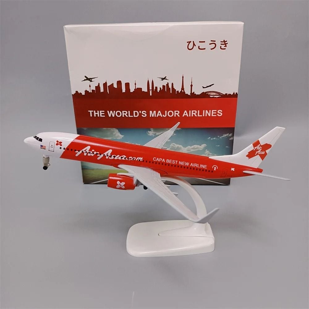  Mô hình máy bay Air Asia Boeing B737 Capa Best Airlines có bánh xe 20cm MB20119 