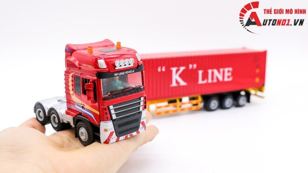 MÔ HÌNH XE CONTAINER CHỞ HÀNG 1:50 JINGBANG 7877A