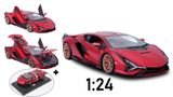  Mô hình xe Lamborghini Sian Fkp 37 Red 1:24 Bburago 7935 