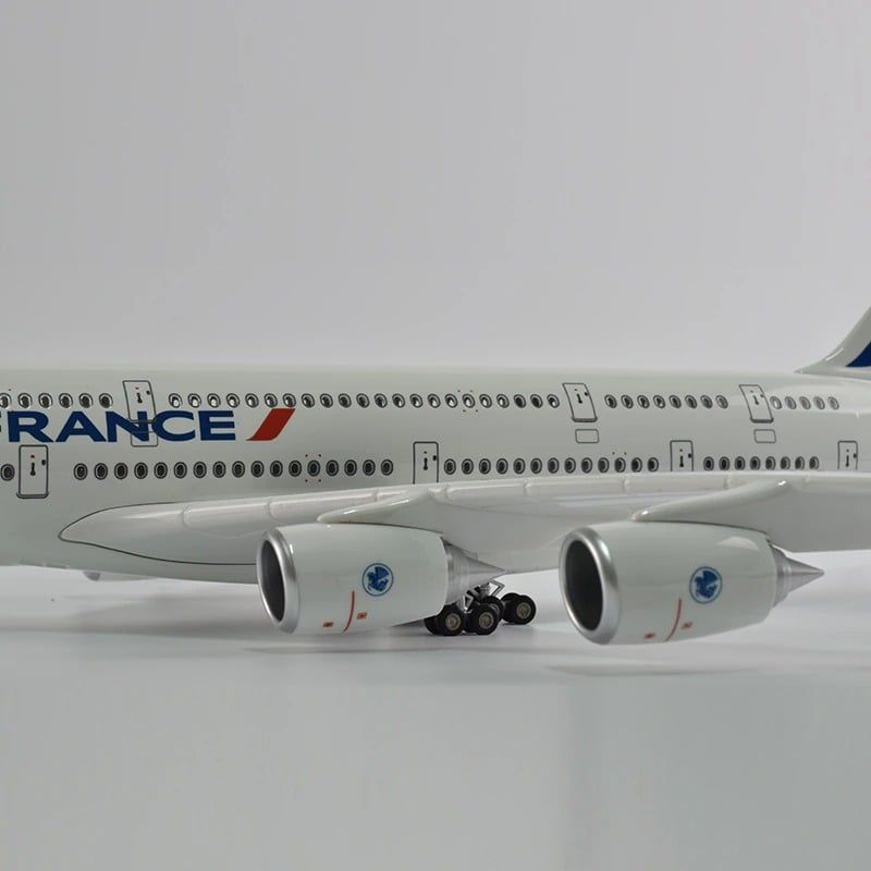  Mô hình máy bay Air France Airbus A380 47cm 1:160 có đèn led tự động theo tiếng vỗ tay hoặc chạm MB47027 