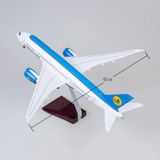  Mô hình máy bay Uzbekistan Boeing B787 tỉ lệ 1:130 47cm có đèn led tự động theo tiếng vỗ tay hoặc chạm MB47048 