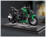  Mô hình xe mô tô Kawasaki Ninja Z1000 có ben nâng tỉ lệ 1:12 Jiaye model MT12015 