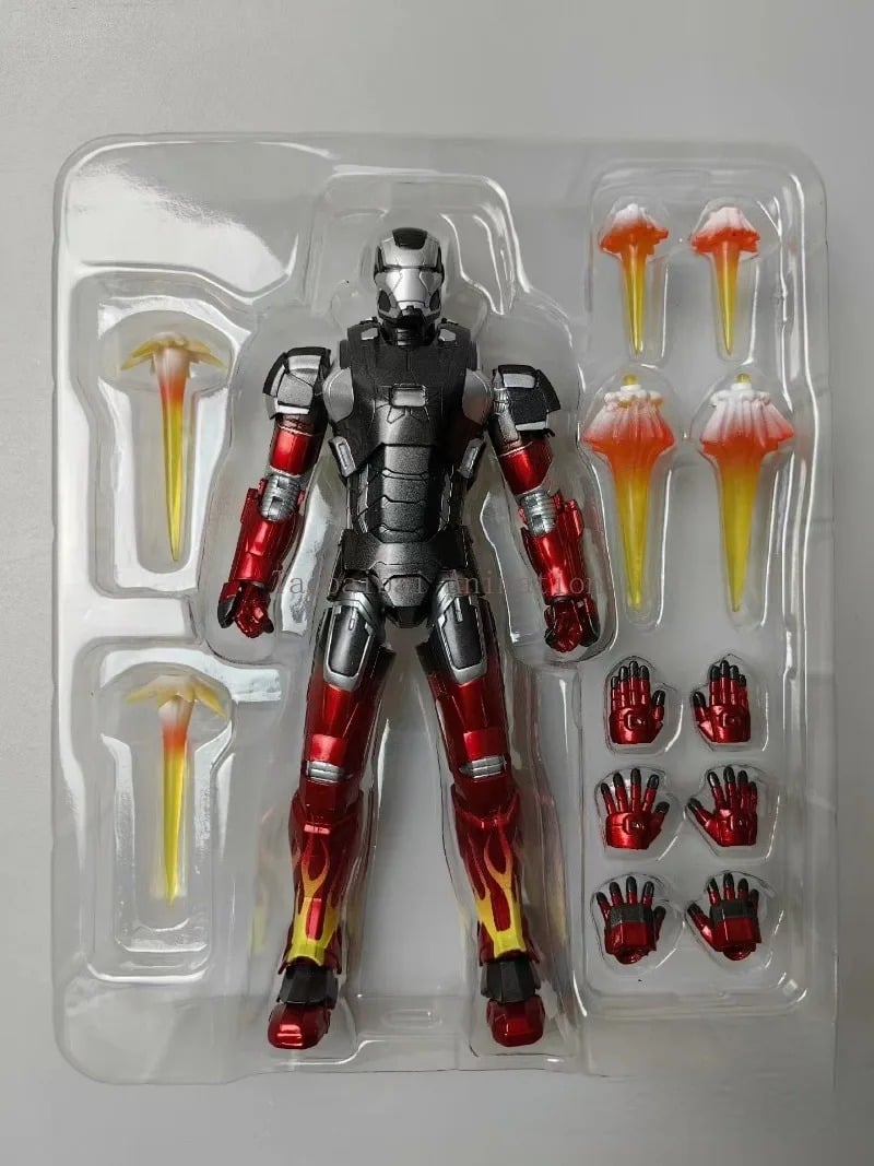  Mô hình nhân vật Marvel Iron man người sắt Iron man Mark 22 MK22 SHF Iron man 3 tỉ lệ 1:10 18CM ZD Toys FG262 