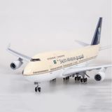  Mô hình máy bay Saudi Arabia Boeing B747-400 Ả Rập 47cm 1:150 có đèn led tự động theo tiếng vỗ tay hoặc chạm MB47018 