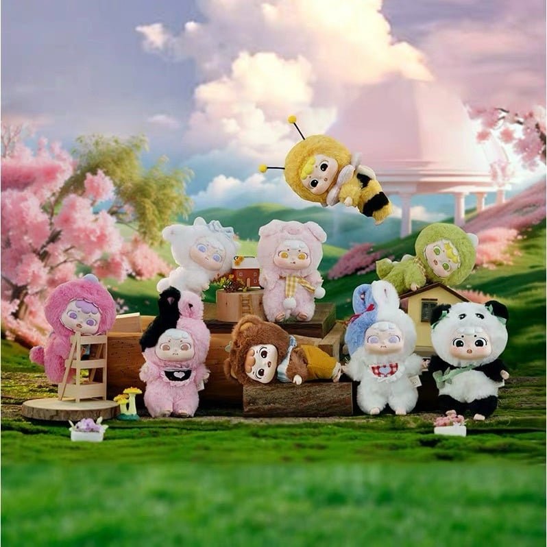  Blind box hộp mù tiệc thú bông Dai's Animal Crazy Daily Plush Vinyl Blind box chính hãng Cute Studio BL016 