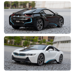  Mô hình xe BMW i8 tỉ lệ 1:22 Jiaye Model OT387 