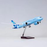  Mô hình máy bay Jason Tutu Etihad Boeing B787 blue Ả Rập 47cm có đèn led tự động theo tiếng vỗ tay hoặc chạm MB47047 