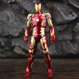  Mô hình nhân vật Marvel Iron man người sắt có đèn MK43 Mark XLIII Avengers SHF tỉ lệ 1:10 18CM ZD Toys FG263 