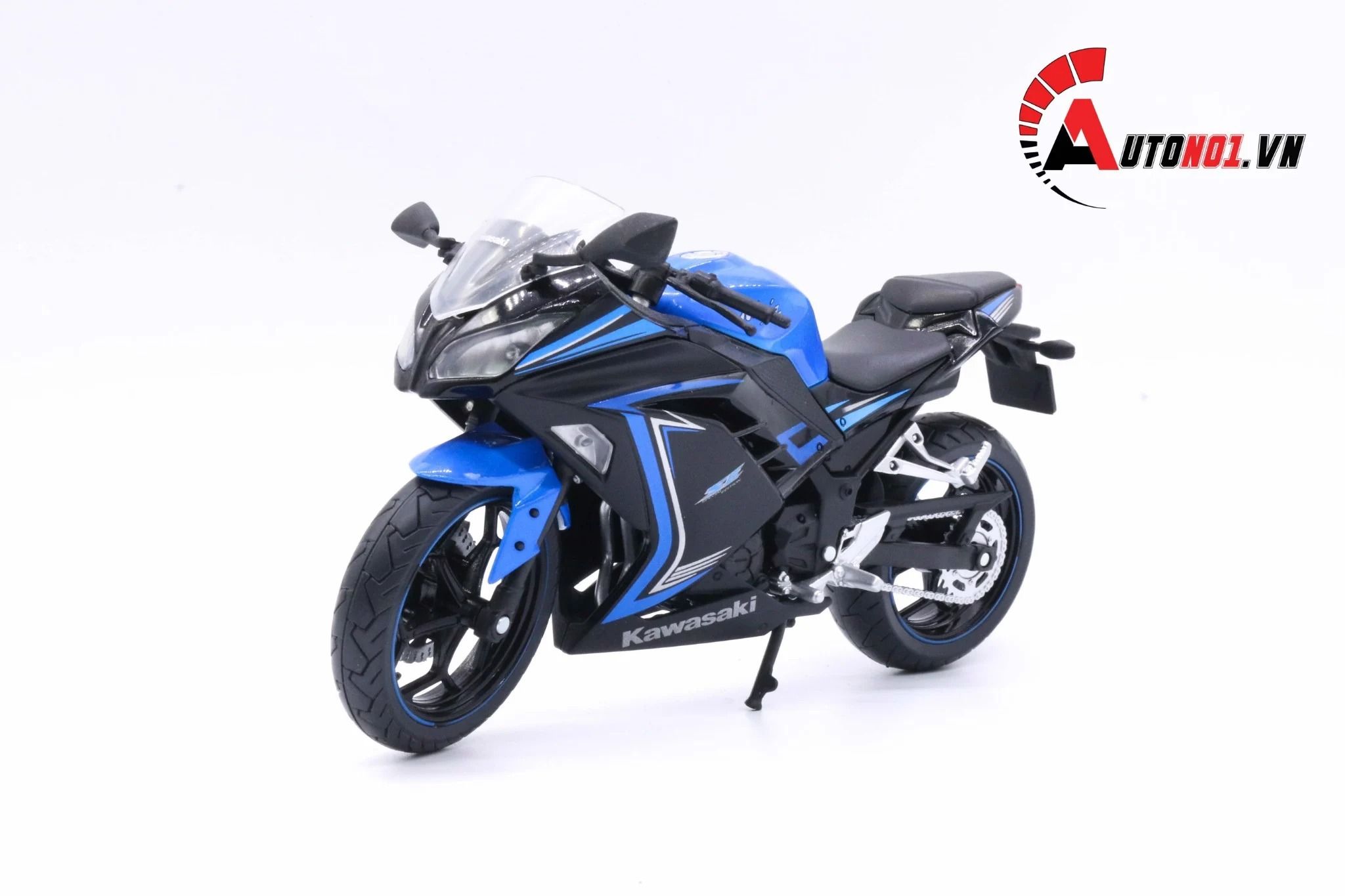  Mô hình xe mô tô Kawasaki Ninja 250 tỉ lệ 1:12 Automax 5796 
