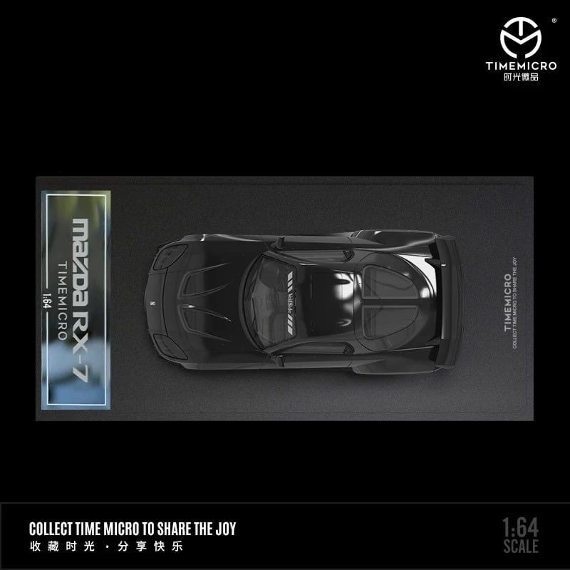  Mô hình xe Mazda RX-7 Veilside Black tỉ lệ 1:64 Time micro TM645802 