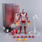  Mô hình nhân vật Marvel Iron man người sắt MK5 Mark V SHF tỉ lệ 1:10 18CM ZD Toys FG262 