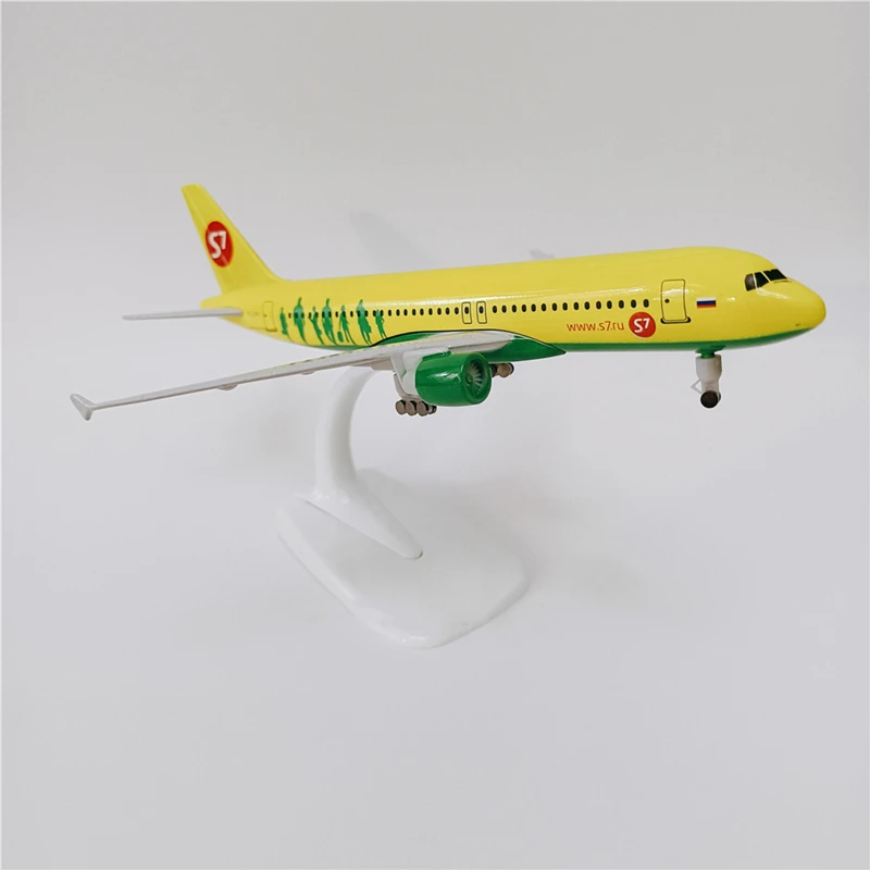  Mô hình máy bay Siberia S7 Airbus A320 kích thước 20cm MB20096 