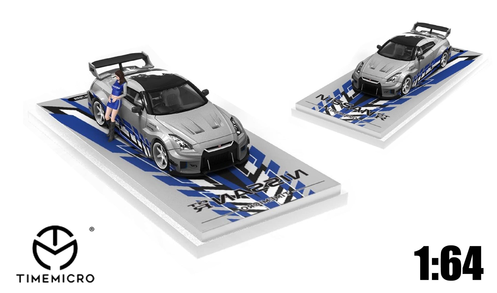  Mô hình xe ô tô Nissan GT-R R35 custom Fast & Furious tỉ lệ 1:64 Time mico TM641529 