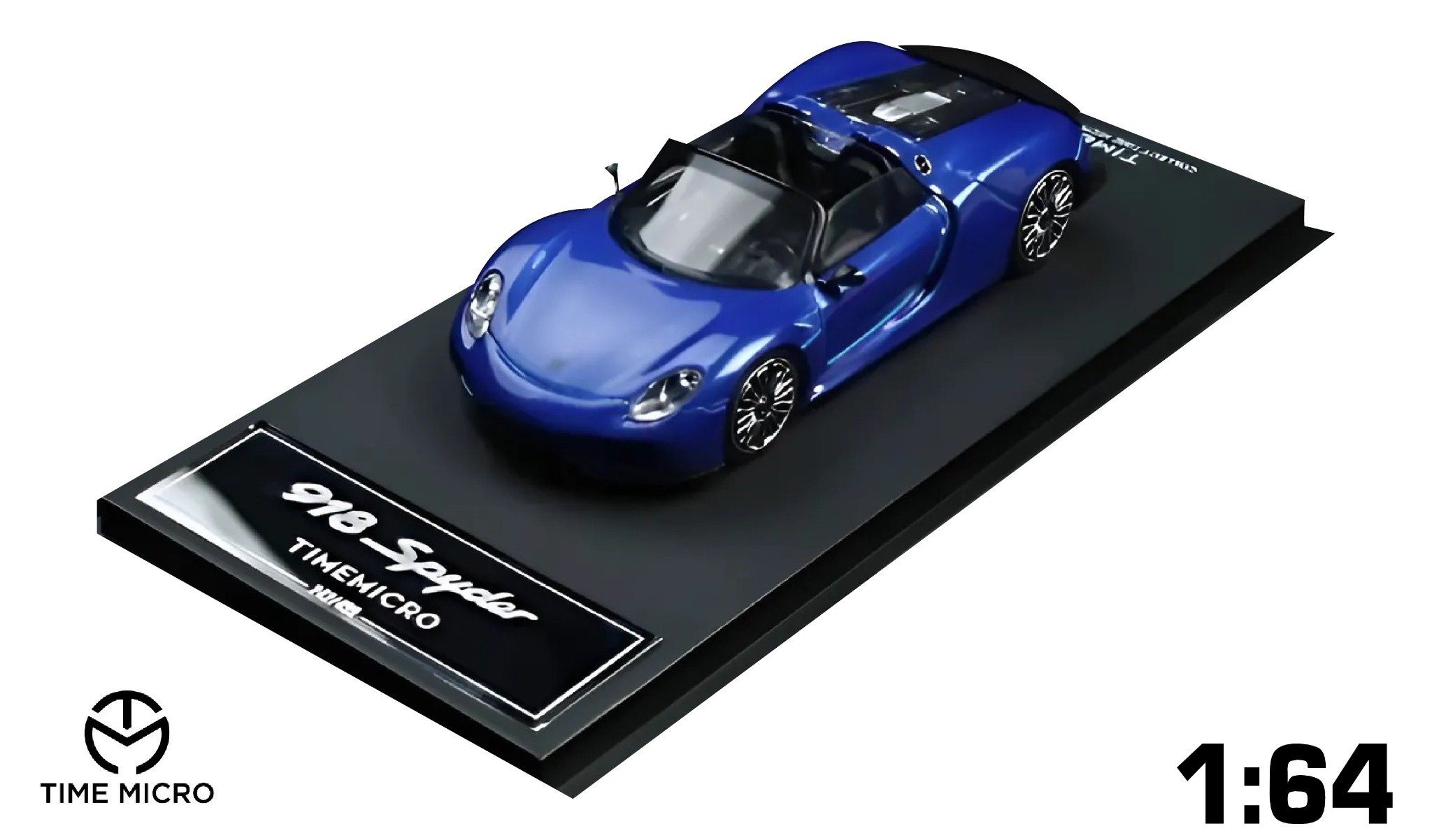  Mô hình xe Porsche 918 Spyder dark blue tỉ lệ 1:64 Time micro TM643525 