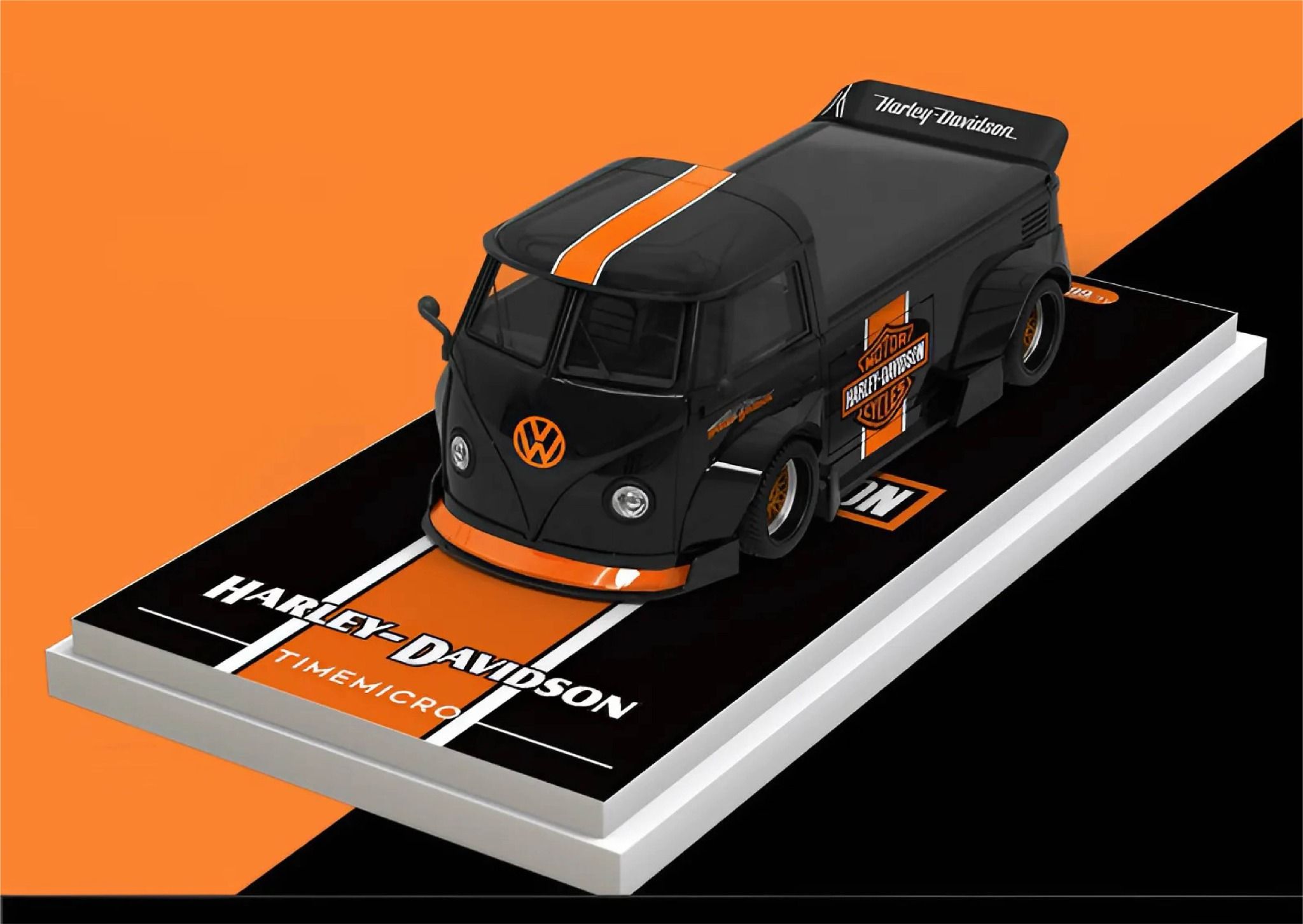  Mô hình xe bán tải Volkswagen T1 Harley tỉ lệ 1:64 Time Micro TM643922 