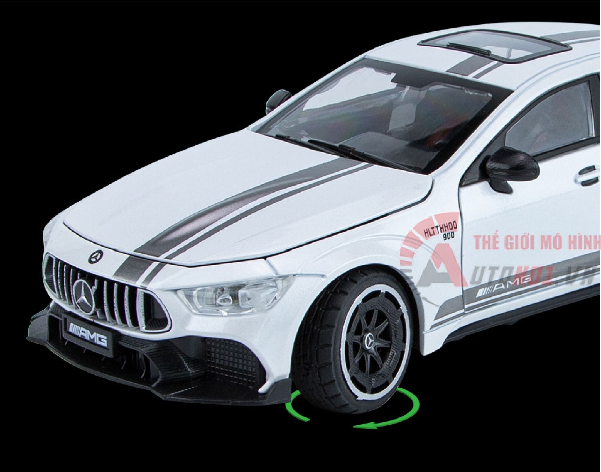  Mô hình xe Mercedes Amg GT 63 đánh lái được full open tỉ lệ 1:24 Chimei Model OT438 