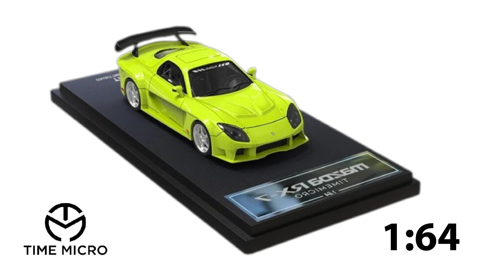  Mô hình xe Mazda RX-7 Veilside Green tỉ lệ 1:64 Time micro TM645803 