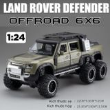  Mô hình xe Land Rover Defender 6x6 Offroad có đèn có âm thanh tỉ lệ 1:24 Chezhi OT430 