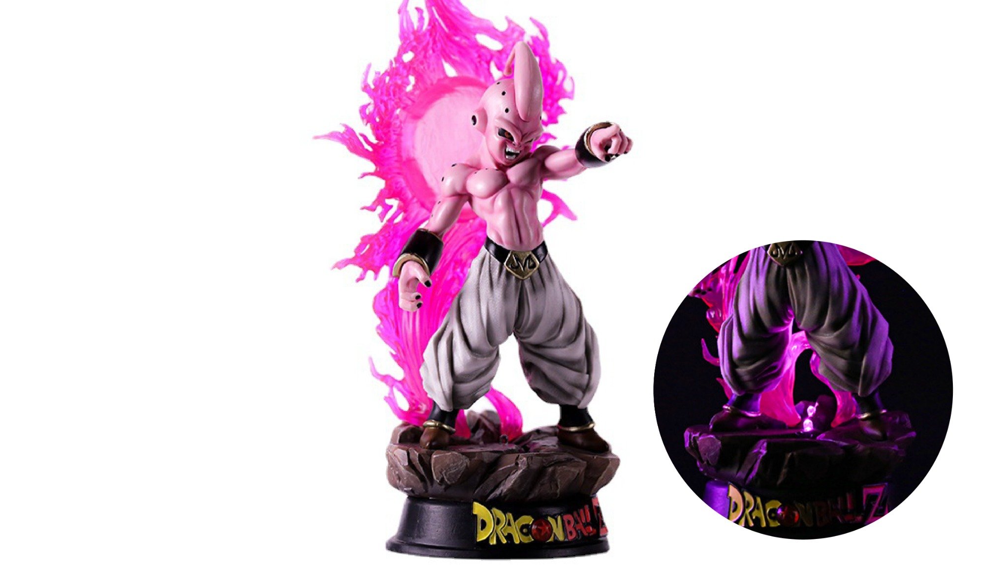  Mô hình Dragonball Z Kid Buu fire có đèn 37cm FG129 