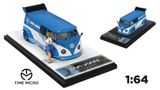  Mô hình xe Volkwagen T1 Pan Am Toyotires baby blue Limited 999 pcs tỉ lệ 1:64 Time Micro 