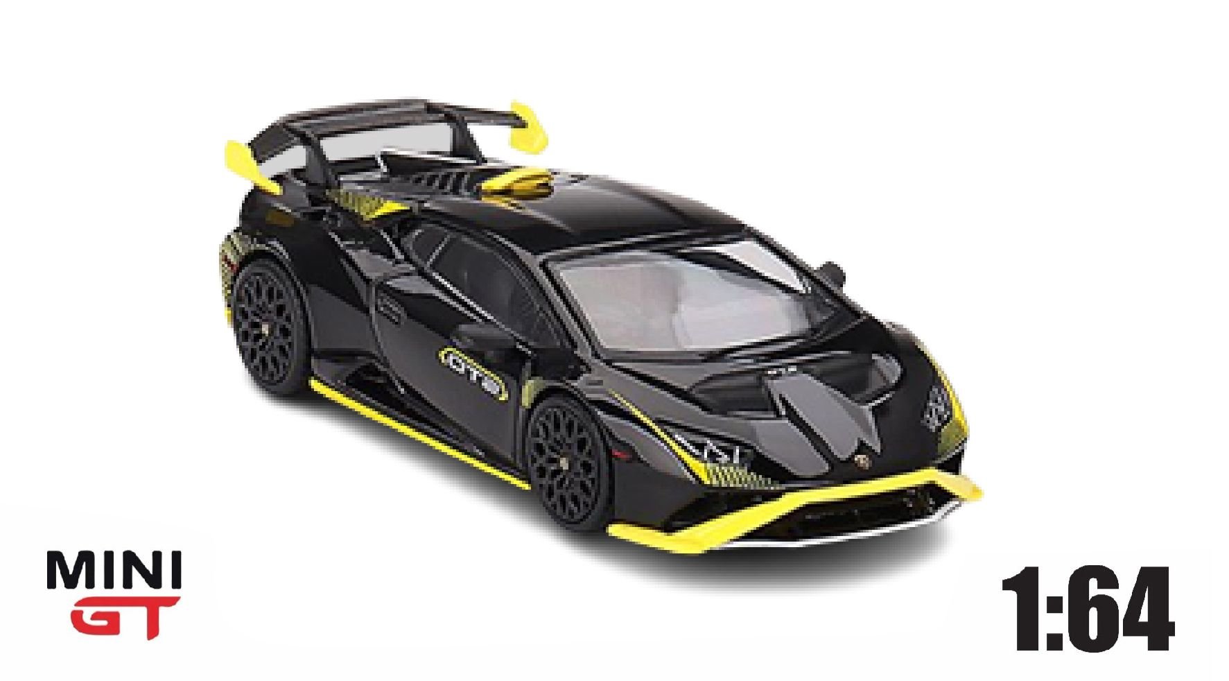 Diecast 164  Mini GT Lambo Huracán STO Nero Noctis