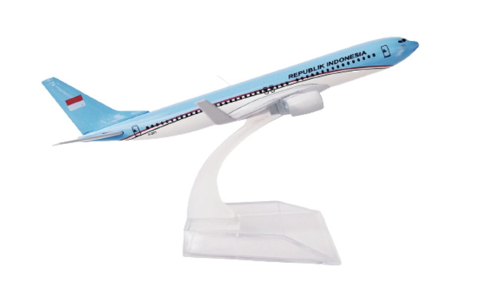 Mô hình máy bay Republik Indonesia Boeing B737 16cm MB16050