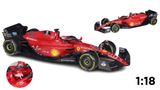  Mô hình xe đua F1-75 Ferrari Formula Racing 2022 tỉ lệ 1:18 Bburago 8115 