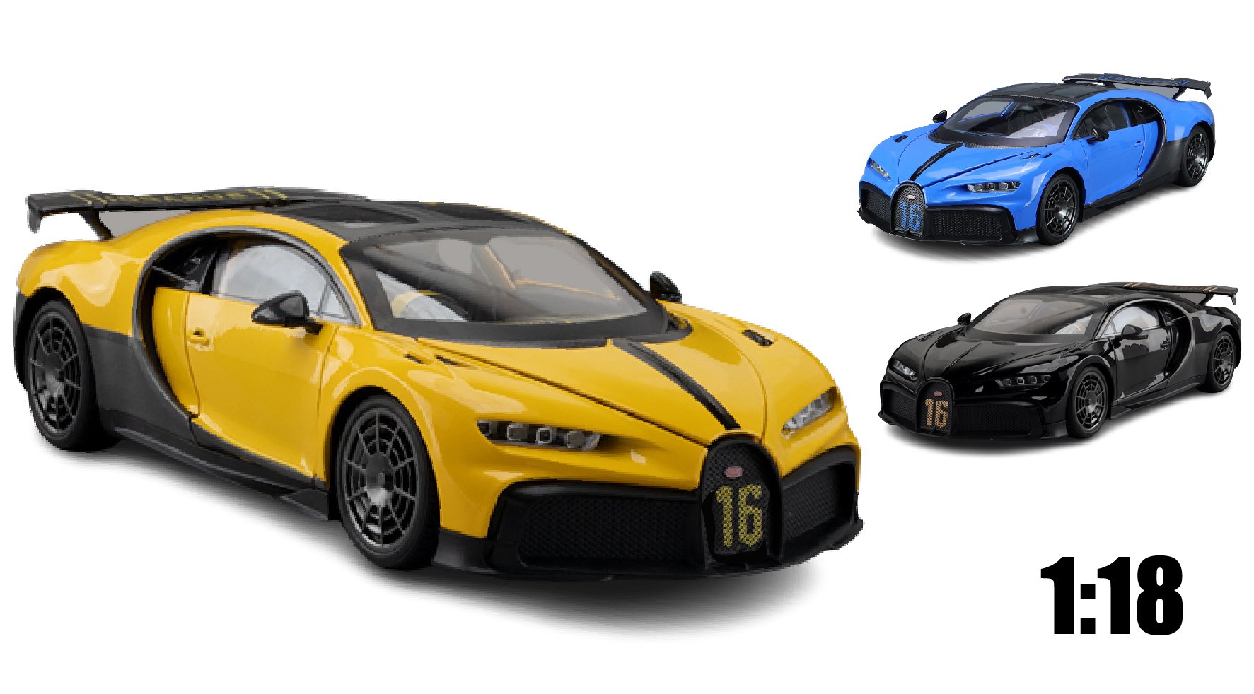  Mô hình siêu xe Bugatti Chiron Super Sport tỉ lệ 1:18 OK Model OT302 