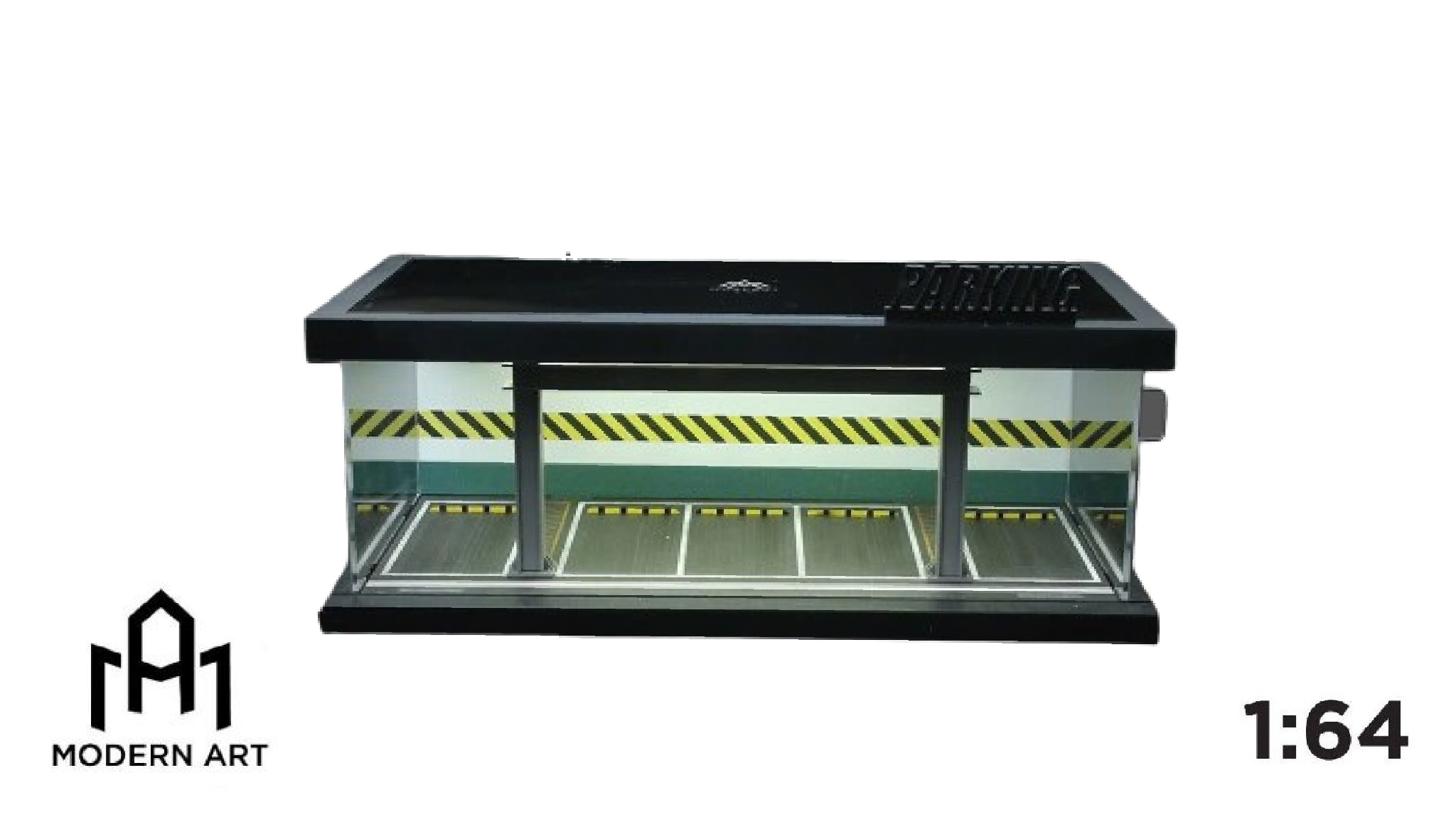  Hộp trưng bày mô phỏng hầm đỗ xe có đèn, mica, kèm dây đèn, E tỉ lệ 1:64 MoreArt MO960117 