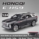  Mô hình xe Hongqi\Hồng Kỳ E-HS9 full open có đèn có âm thanh tỉ lệ 1:24 Chezhi OT439 