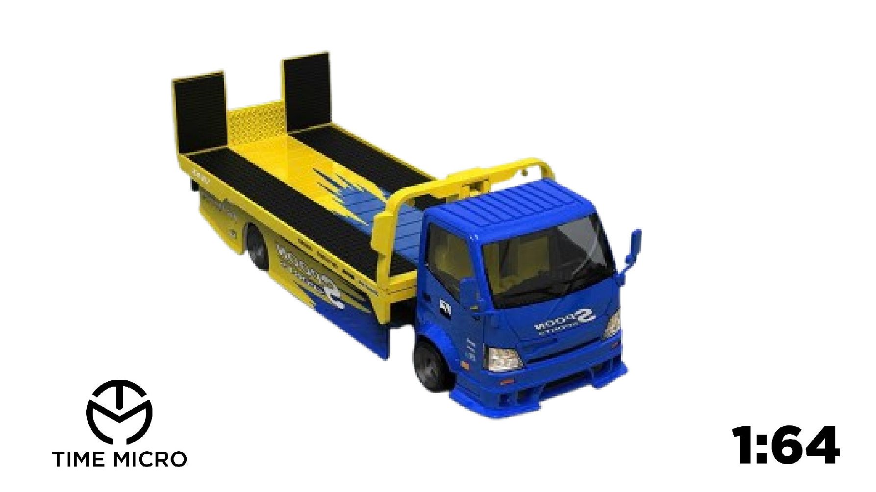  Mô hình xe móoc vận chuyển sàn phẳng H300 Flatbed Transport Trailer SPOON tỉ lệ 1:64 Time Micro TM647203 