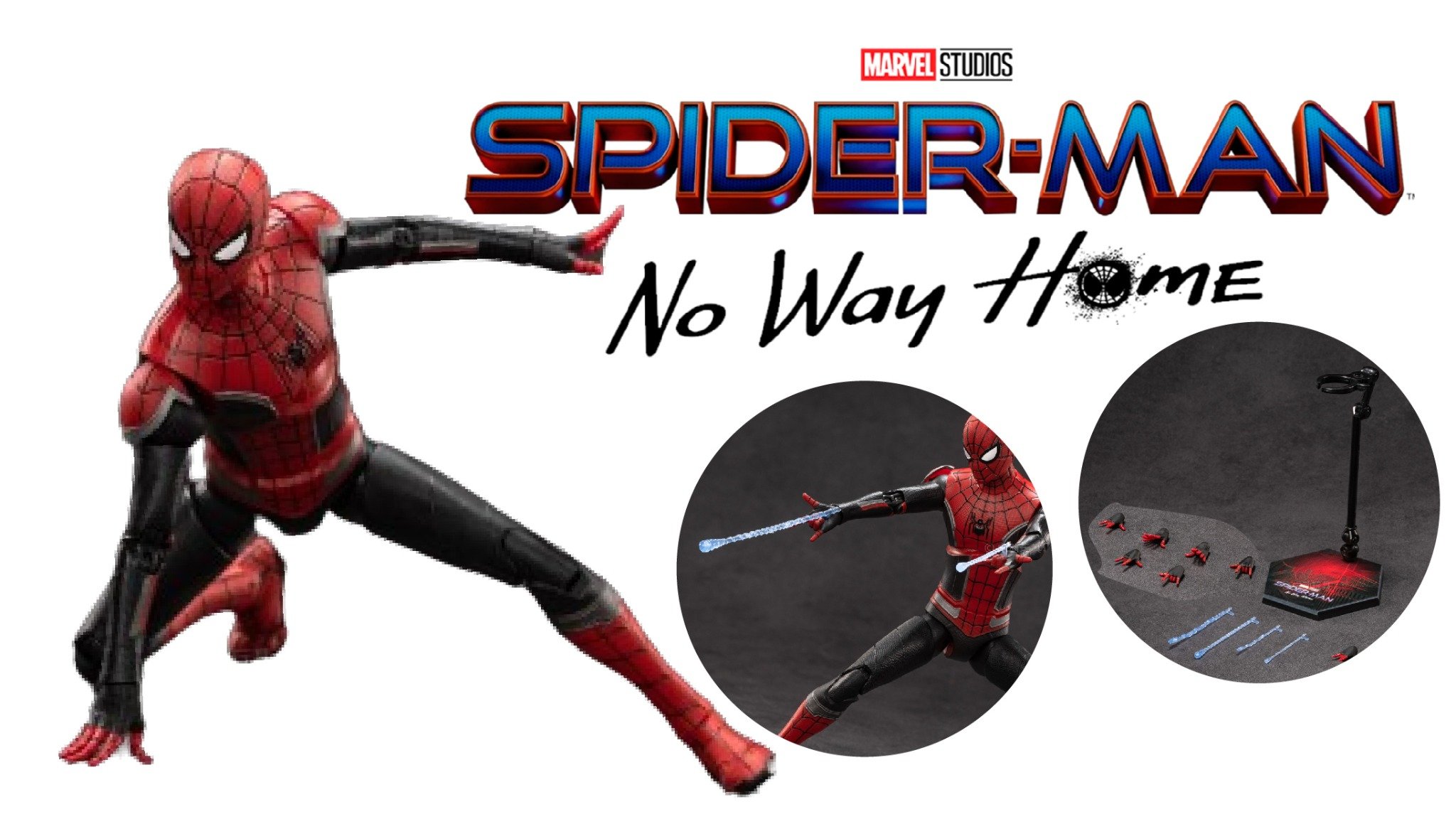  Mô hình nhân vật Marvel người nhện Spider man Upgraded Suit SHF No way home tỉ lệ 1:10 18CM ZD Toys FG268 