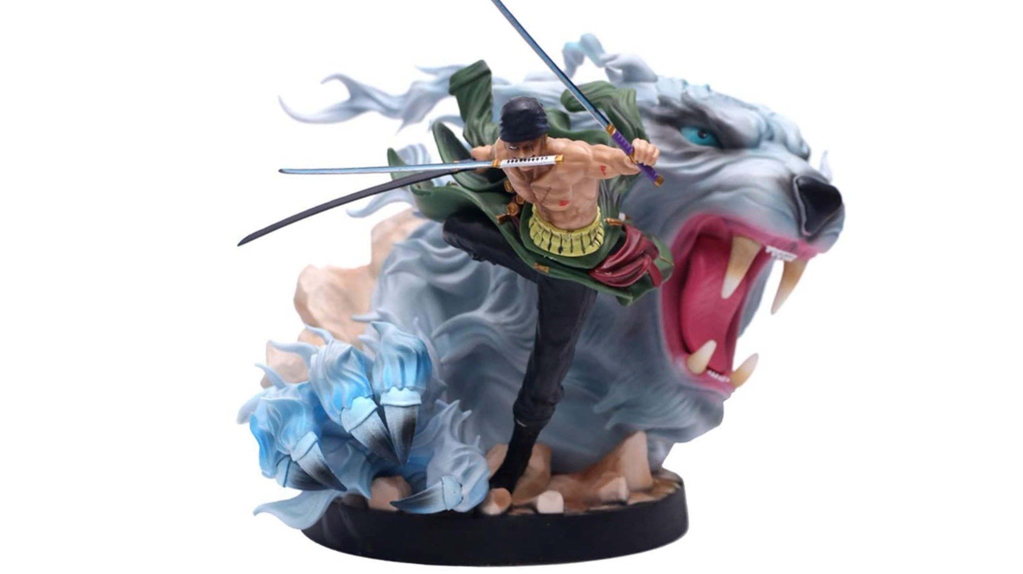  Mô hình nhân vật One Piece Zoro Gk & Hổ Trắng Resin 23cm FG107 